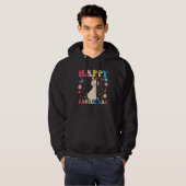 Happy Easter Bunny Great Pyrenee  Easter Day Groov Hoodie (Voorkant volledig)
