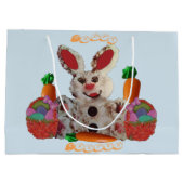 Happy Easter Bunny Groot Cadeauzakje (Achterkant)