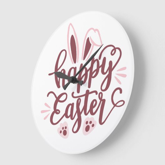 Happy Easter Bunny Grote Klok (Hoek)