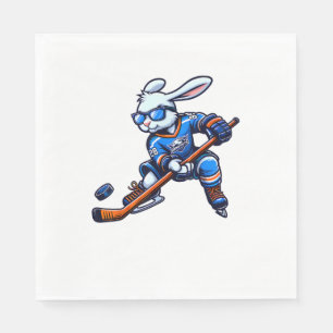 Happy Easter Bunny Hockey Rabbit Mannen Vrouwen Ki Servet