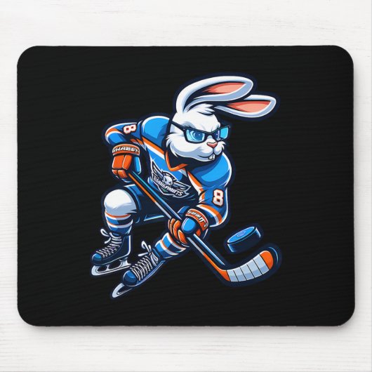 Happy Easter Bunny Hockey Rabbit Men Women Kid  Muismat (Voorkant)