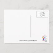 Happy Easter Bunny Holiday briefkaart (Achterkant)