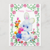 Happy Easter Bunny Holiday briefkaart (Voorkant)