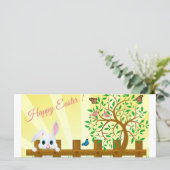 Happy Easter bunny illustratie (Staand voorkant)
