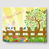 Happy Easter bunny illustratie Gastenboek (Achterkant)
