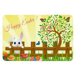 Happy Easter bunny illustratie Magneet