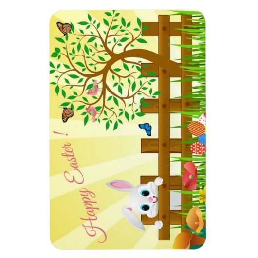 Happy Easter bunny illustratie Magneet (Verticaal)