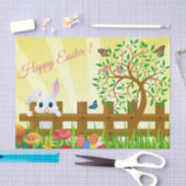 Happy Easter bunny illustratie Tissuepapier (Craft)