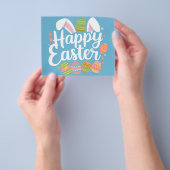 Happy Easter Bunny Konijn Ei Vakantie Flyer (Hand)