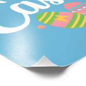 Happy Easter Bunny Konijn Ei Vakantie Foto Afdruk (Hoek)