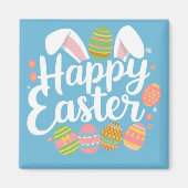 Happy Easter Bunny Konijn Ei Vakantie Magneet (Voorkant)