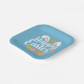 Happy Easter Bunny Konijn Ei Vakantie Papieren Bordje (Gebogen)