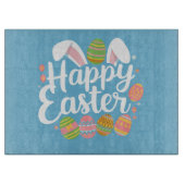 Happy Easter Bunny Konijn Ei Vakantie Snijplank (Voorkant)