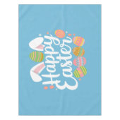 Happy Easter Bunny Konijn Ei Vakantie Tafelkleed (Voorkant)