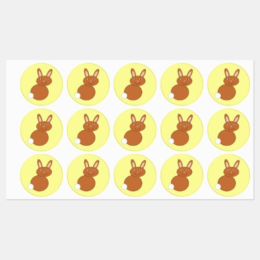 Happy Easter Bunny Labels (Vel)