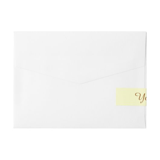 Happy Easter Bunny Labels Adreslabel Wikkel (Achterkant)