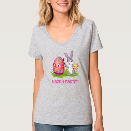 Happy Easter Bunny - Love Coloring - T-shirt (Voorkant)