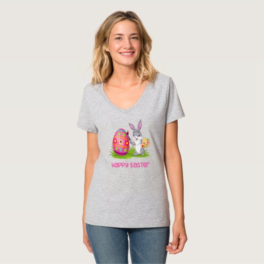 Happy Easter Bunny - Love Coloring - T-shirt (Voorkant volledig)