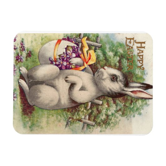 Happy Easter Bunny Magneet (Horizontaal)