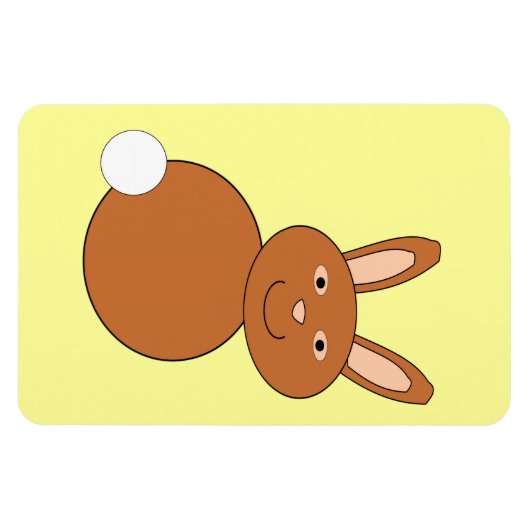 Happy Easter Bunny Magnet Magneet (Horizontaal)