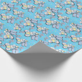 Happy Easter Bunny met Duck Cadeaupapier (Hoek)