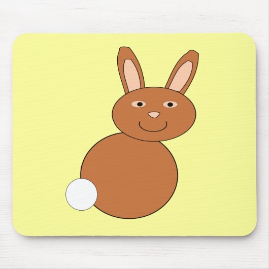 Happy Easter Bunny Mousepad Muismat (Voorkant)