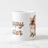 Happy Easter Bunny Mug Grote Koffiekop (Voorkant)