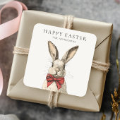 Happy Easter Bunny Nostalgic Vierkante Sticker