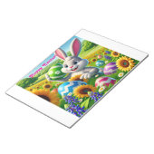 Happy “Easter Bunny” Notepad Notitieblok (Schuin)