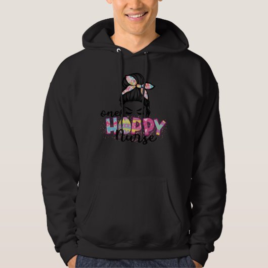 Happy Easter Bunny One Hoppy Nurse Men Women Easte Hoodie (Voorkant)