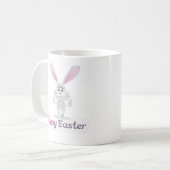 Happy Easter Bunny-ontwerp Koffiemok (Voorkant links)