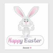Happy Easter Bunny-ontwerp Sticker (Vel)