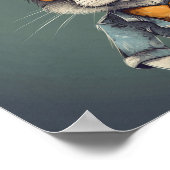 Happy Easter Bunny Oranje zonnebril Funny Poster (Hoek)