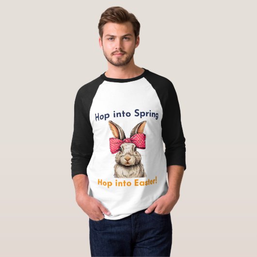 Happy Easter Bunny, Paasdag T-shirt (Voorkant volledig)