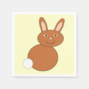 Happy Easter Bunny Paper Napkins Servetten