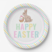 Happy Easter Bunny Papieren Bordje (Voorkant)