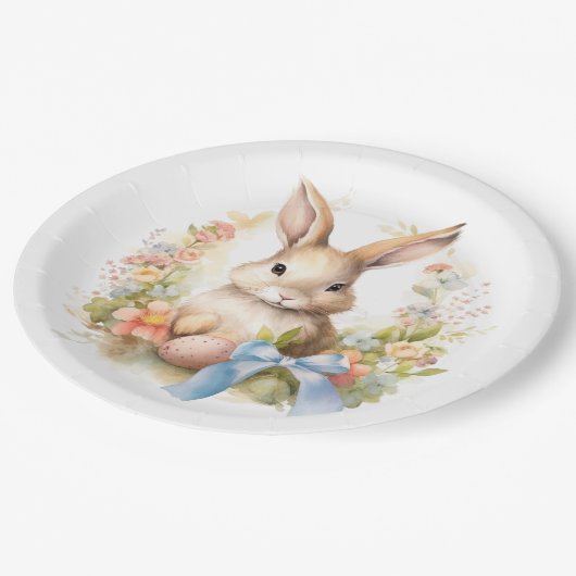 Happy Easter Bunny Papieren Bordje (Gekanteld)