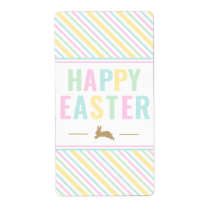 Happy Easter Bunny Pastel Sticker