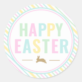 Happy Easter Bunny Pastel Sticker