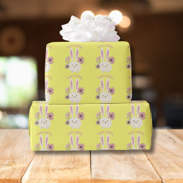 Happy Easter bunny patroon Cadeaupapier