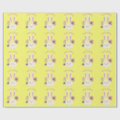 Happy Easter bunny patroon Cadeaupapier (Vlak)