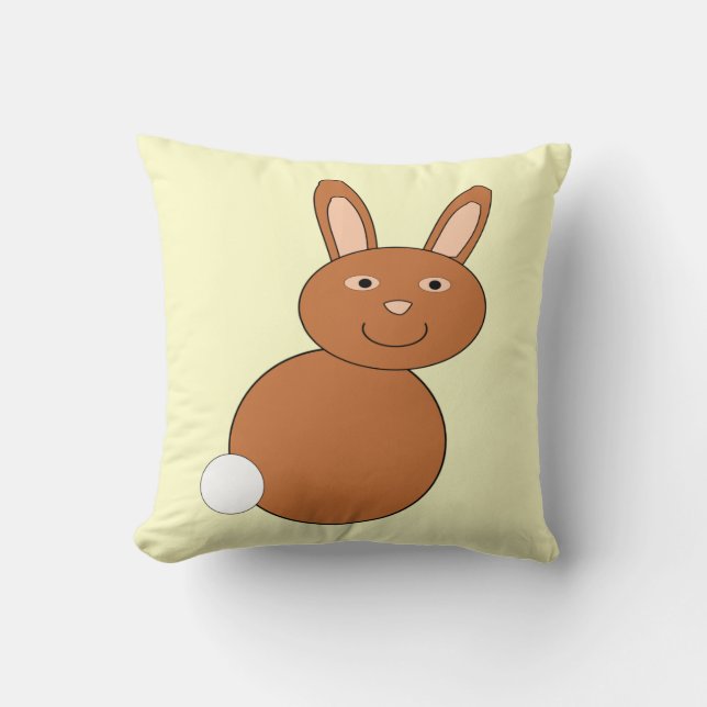 Happy Easter Bunny Pillow Kussen (Voorkant)