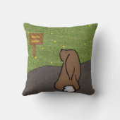 Happy Easter Bunny Pillow Kussen (Achterkant)