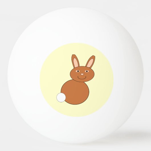 Happy Easter Bunny Ping Pong Ball (Achterkant)