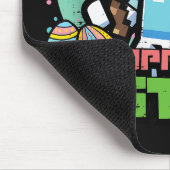 Happy Easter Bunny Pixel Game  Muismat (Hoek)