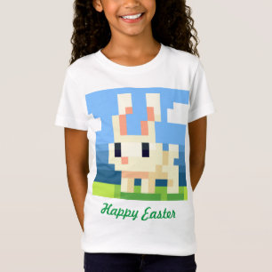 Happy Easter bunny pixelart, shirt, Pixel Art  T-shirt