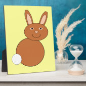 Happy Easter Bunny Plaque Fotoplaat (Zijkant)