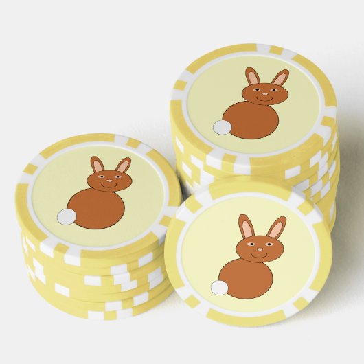 Happy Easter Bunny Poker Chips (Opstapeling)