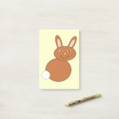 Happy Easter Bunny Post merkt Pad op Post-it® Notes (Op bureau)