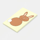Happy Easter Bunny Post merkt Pad op Post-it® Notes (Schuin)